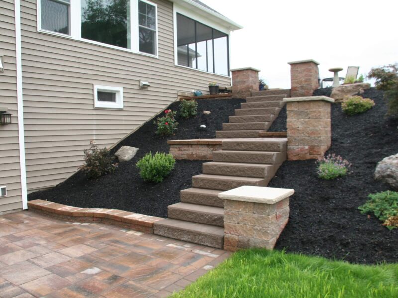 Landscape Design with stairs